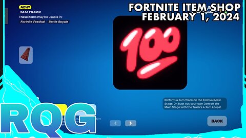 JUST NEW JAM TRACKS… FORTNITE ITEM SHOP (February 1, 2024)