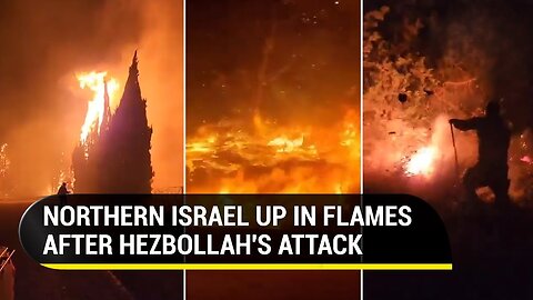 Hezbollah's Rocket Blitz Burns 990 Acres Of North Israel; 6 Soldiers Injured Battling Forest Fires