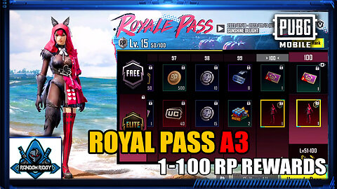 ROYAL PASS A3 1 TO 100 RP LEAKS 😍 | PUBG Mobile