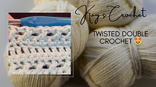 Twisted Double Crochet Stitch! 🤩😱🧶