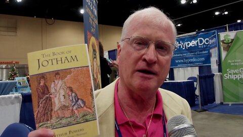 Author Arthur Powers Book of Jotham at the 2017 Catholic Marketing Network