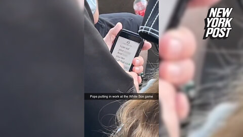 Dad caught sexting escort while sitting with daughter at baseball game