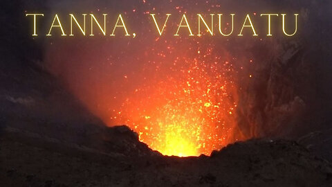 Most active volcano in vanuatu mount yasur volcano