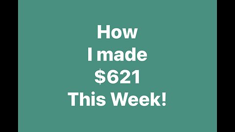 I made $621 selling options!