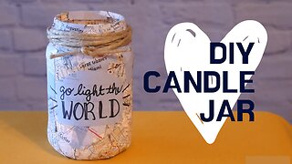 DIY Map Candle Jar Craft for Kids