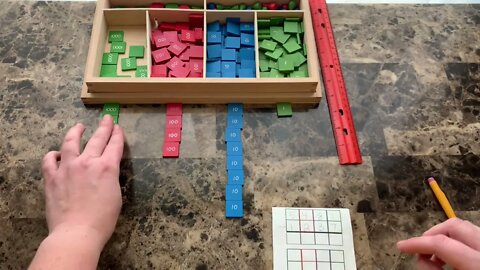 Montessori Math: The Stamp Game (Subtraction - Static and Dynamic)