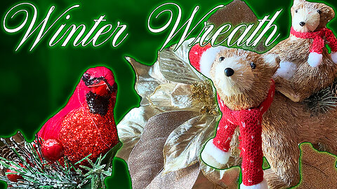 Have a BEARy Happy Yule! | Alirien Crafts a Wreath for the Winter Solstice
