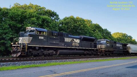 HOT OFF THE PRESS! Norfolk Southern 11Z w/two Passenger Cars and Rear DPU! Yatesville Pa. 08/10/22