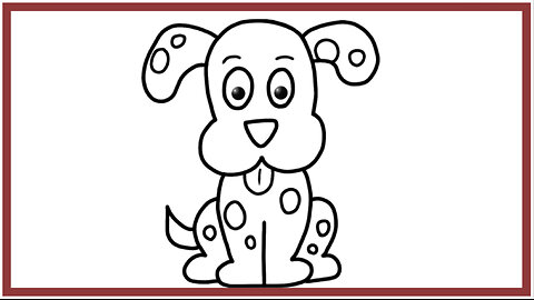How to Draw a Dalmatian Puppy | Animated Puppy