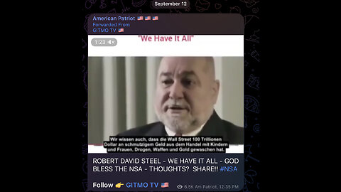 ROBERT DAVID STEEL - WE HAVE IT ALL - GOD BLESS THE NSA