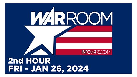 WAR ROOM [2 of 3] Friday 1/26/24 • JOHN FRANKMAN, ROB GREEN, DREW OUTSTANDING, JORDAN KARR • Infowar