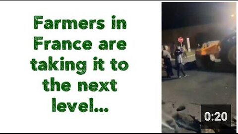 Farmers in France are taking it to the next level...