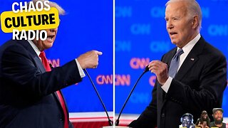 Donald Trump And Joe Biden Debate About Abortion Rights