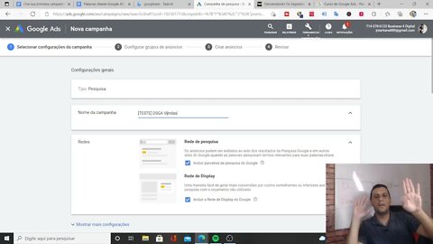 Aula 1 Como Criar Sua Primeira Campanha Na Rede De Pesquisa Do Google