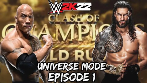 WWE 2K22: UNIVERSE MODE - PART 1 - A New Era Begins with the Clash of Champions PPV!