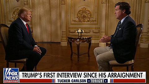 Donald Trump and Tucker Carlson Interview Mar-A-Lago