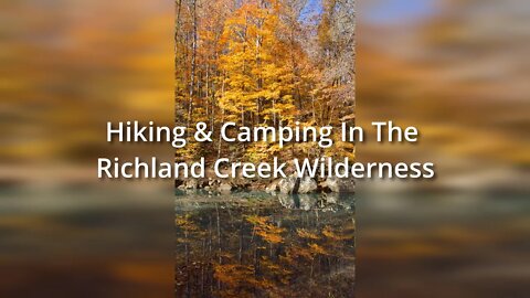 Camping & Hiking In The Richland Creek Wilderness