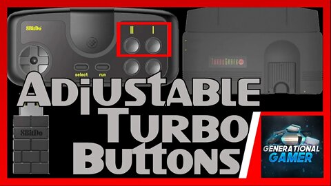 8bitdo TG16 2.4ghz Wireless Gamepad "Turbo Feature" For TurboGrafx 16 Mini