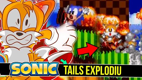 Sonic 2 com Tails Explodindo - Sonic 2 Tails Explosion #shorts