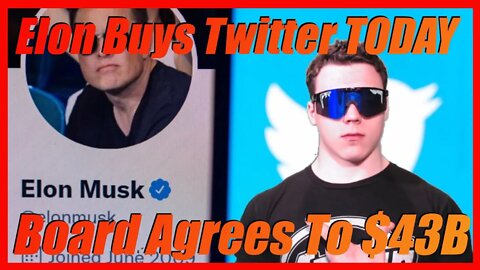 🔴 Elon Musk To Buy Twitter TODAY For $43Billion! Japanese Yen CRUSHED! - Crypto News Today