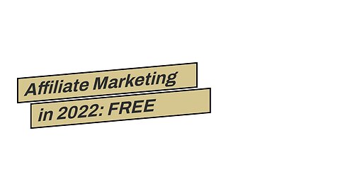 Affiliate Marketing in 2022: FREE Guide for Beginners - Smart Things To Know Before You Get Thi...