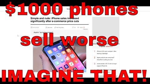 Smartphone sells better when not $1000? WOW!!