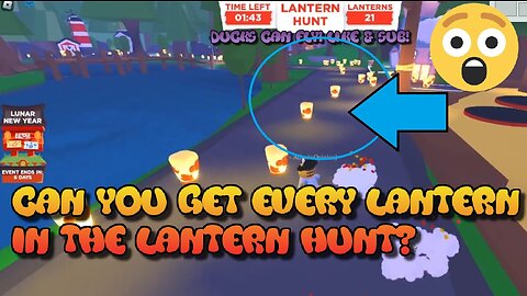 Can i Get EVERY Lantern In The Lantern Hunt Mini Game? (#Roblox #AdoptMe)