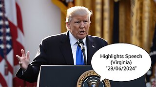 President Donald Trump Speech ❤️🔥 (Highlights) 2024 (Virginia) 28/06/2024