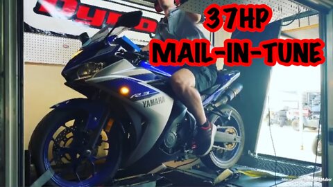Yamaha R3 Dyno Pull With Mail In Tune w/ Under-tail Exhaust