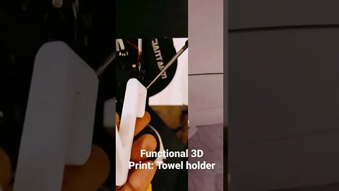 Functional 3D Print: Towel Holder. #shorts #3dprinting #3dprinted