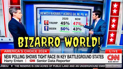 WOW! Even CNN is ADMITTING Americans Like Trump MORE than Biden - BIZARRO! 😱