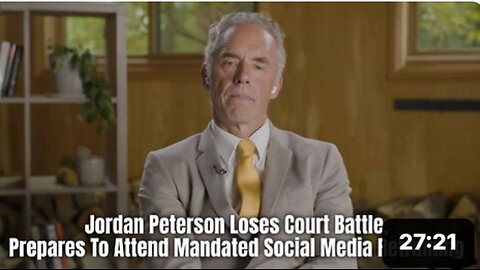 Jordan Peterson Stands Against Child Mutilation & Murder and Told To Attend Social Media Training By A "Court"