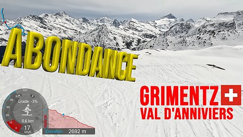 [4K] Skiing Grimentz, Abondance and Ski Cross Off-Piste, Val d'Anniviers Switzerland, GoPro HERO11
