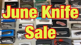 June Knife Sale. List and prices in the description & comments section below