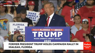 Trump Mocks Third Republican Debate, 2024 Rivals At Raucous Rally In Hialeah, Florida