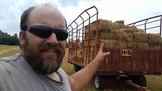 Day 3 of the 2020 harvest bailing up the straw