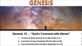 Genesis 15 - “God’s Covenant with Abram” - Calvary Chapel Fergus Falls