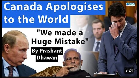 Canada Apologises to the World | Video of Justin Trudeau saying sorry goes viral
