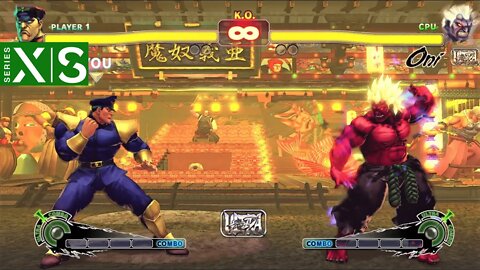 M.Bison vs Oni (Hardest AI) - Ultra Street Fighter IV