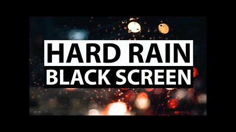 THUNDER AND RAIN Sounds for Sleeping | BLACK SCREEN Sleep and Relax Dark Screen