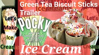 Green Tea Biscuit Sticks Ice Cream Trailer