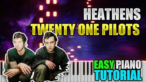 Heathens - Twenty One Pilots | Easy Piano tutorial