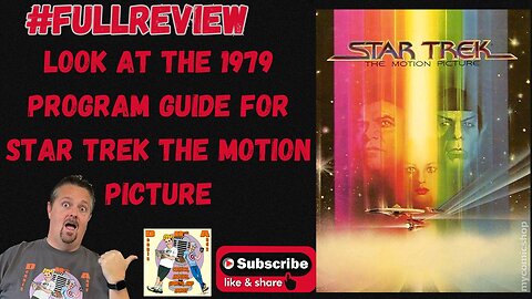 Look at the 1979 Program Guide for Star Trek the Motion Picture #fullreview