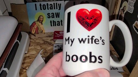 I love my wifes boobs mug