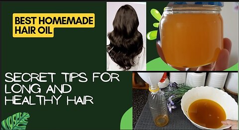 Hair Fall and Hair Growth Treatment || How To Make Homemade Hair Oil || All natural || All Organic