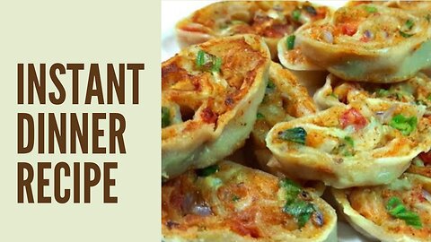 15 Minutes Instant Dinner Recipe|Dinner recipes]Dinner recipes indian vegetarian| Veg Dinner recipes
