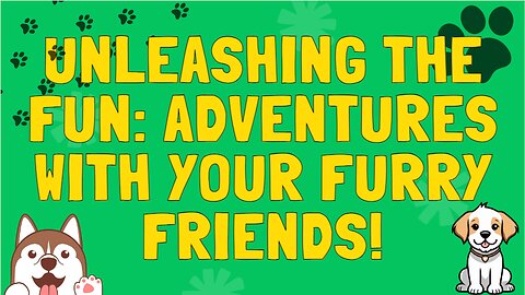 Unleashing the Fun: Adventures with Your Furry Friends!