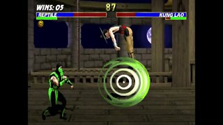 Ultimate Mortal Kombat 3 Plus Beta 2 - Neon Green Reptile - Ultimate Difficult - No Continues