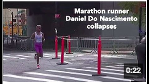 Marathon runner Daniel Do Nascimento collapses