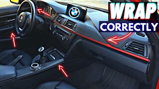 How to PROPERLY Wrap BMW Interior Trim | 3M 2080 | DIY | F30 F32